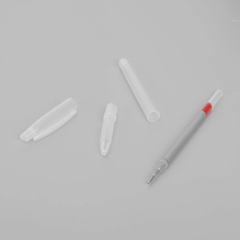 BXT Leather Mercury Marking Set - Silver Refills, Temporary Clothes Marking Pen for Shoes & Bag Making (20pcs Silver + 4 Barrels) - Image 2